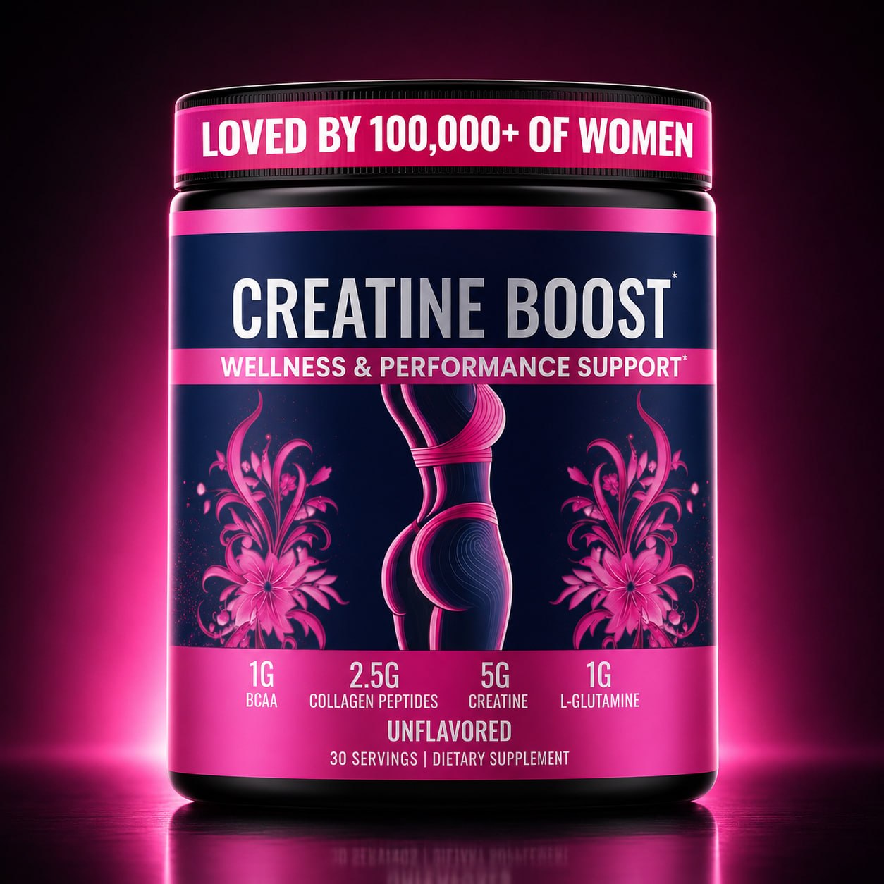 Creatine for Women – Strength, Recovery, Skin Glow & Hair Support | 30 Servings